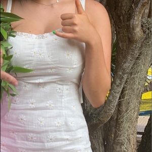 Princess Polly white flower dress